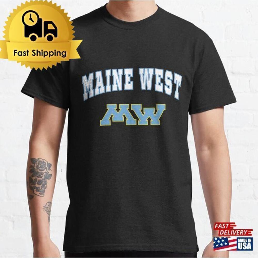 Maine West High School Warriors Retro School Spirit Fan T-Shirt